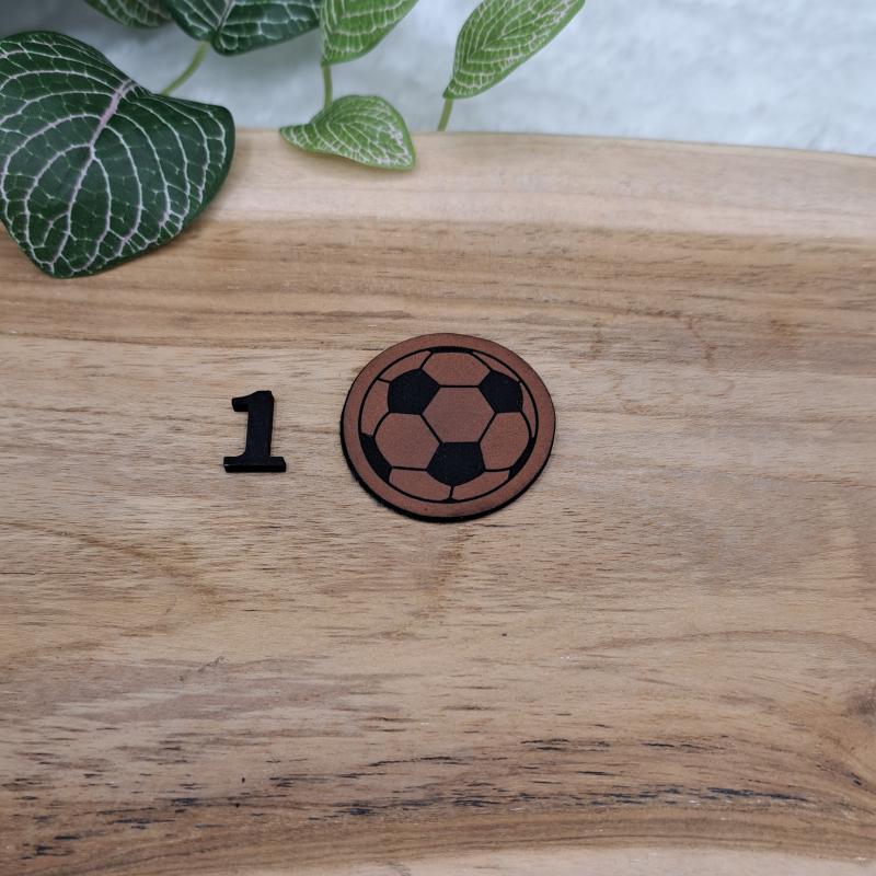 Kunstlederlabel "Fußball"